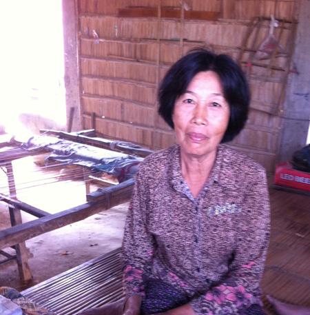 Cambodian Woman weaver